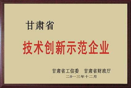 甘肅省技術創新示范企業